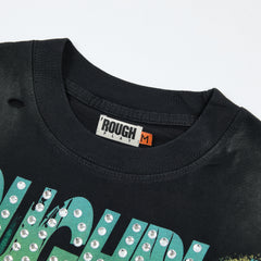 RoughPlay Skeleton Retro Car Graphic Distressed Tee