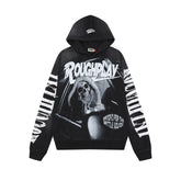 RoughPlay Skeleton Graphic Vintage Hoodie
