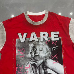 Vareallday Marilyn Monroe Vintage Ringer T‑Shirt