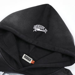 RoughPlay Skeleton Graphic Vintage Hoodie