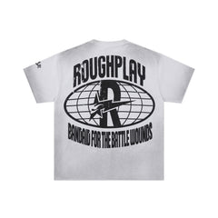 RoughPlay Skull Portrait Graphic Distressed Tee