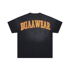 DUAA Wear Vintage Basketball Hoop Distressed Graphic T‑Shirt