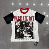 Vareallday Scarface Movie Collage Ringer T‑Shirt