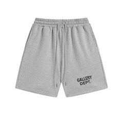 GALLERY DEPT Basic Letter Logo Printed Casual Shorts Summer Loose Trendy Sports Pentagram Pants