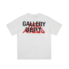 GALLERY DEPT Retro Washed Vintage High Street Graffiti Cartoon Printed Men and Women Couple Cotton Short sleeved T-shirt