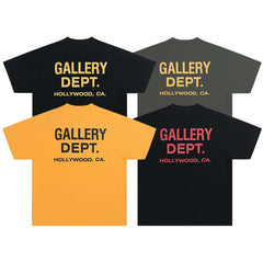 GALLERY DEPT trendy short sleeved T-shirt with letter printing, pure cotton couple style, 2023 spring new product