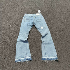 Gallery Dept Ink Splash Damage Repair Program Splicing Micro Horn Jeans American style ripped street hip-hop pants
