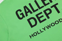 GALLERY DEPT Classic Basic Edition Letter Printed LOGO Loose Casual Men and Women Couple Short Sleeve T-shirt Summer