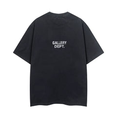 Gallery Depot American High Street Letter Printed Loose Hip Hop Men's and Women's Loose Vintage Short sleeved T-shirt Trendy
