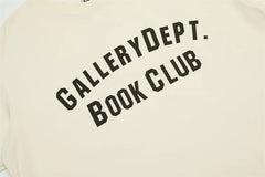 GALLERY DEPT minimalist letter printed unisex top for summer loose casual pure cotton short sleeved T-shirt