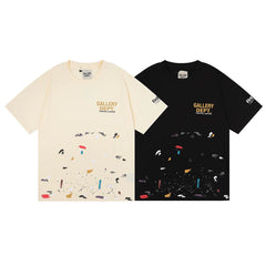GALLERY DEPT TOKYO JAPAN Inkjet Printed T-shirt Summer Loose Casual Men and Women Couple Short Sleeves