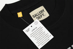 Gallery dept flame print loose long sleeve T-shirt Street trend hip hop ins pure cotton round neck bottomed shirt