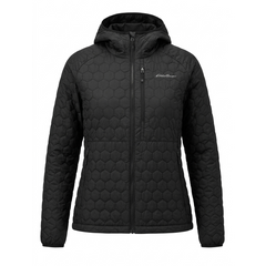 Eddie Bauer Women's P Cotton Jacket Waterproof Lightweight Hooded Sports Outdoor Mountaineering Jacket
