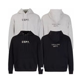 Meichao Gallery Depot new vintage letter logo printed hoodie for men and women, versatile casual hooded sweatshirt