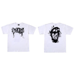 REVENGE Black Skull Graphic T-Shirt
