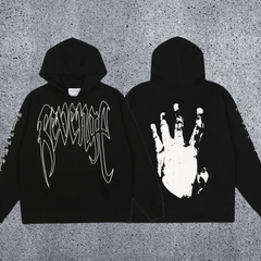 REVENGE Skeleton Hand Graphic Hoodie