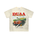DUAA Born To Drive Vintage Sports Car Graphic T‑Shirt