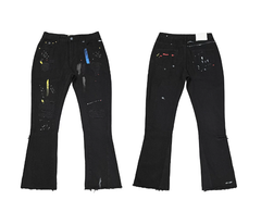 Gallery Dept. Black Paint Flare Denim