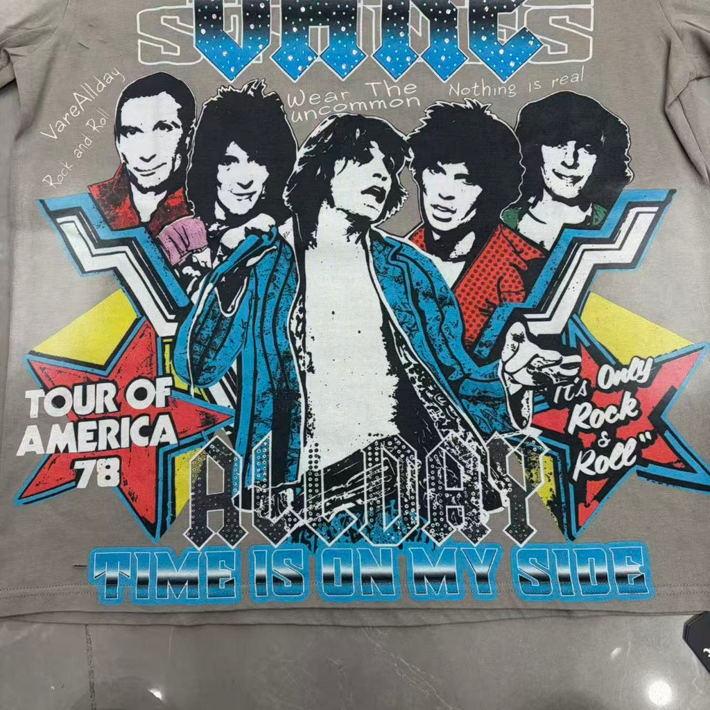Vareallday Vintage Rock Band Tour Ringer T‑Shirt