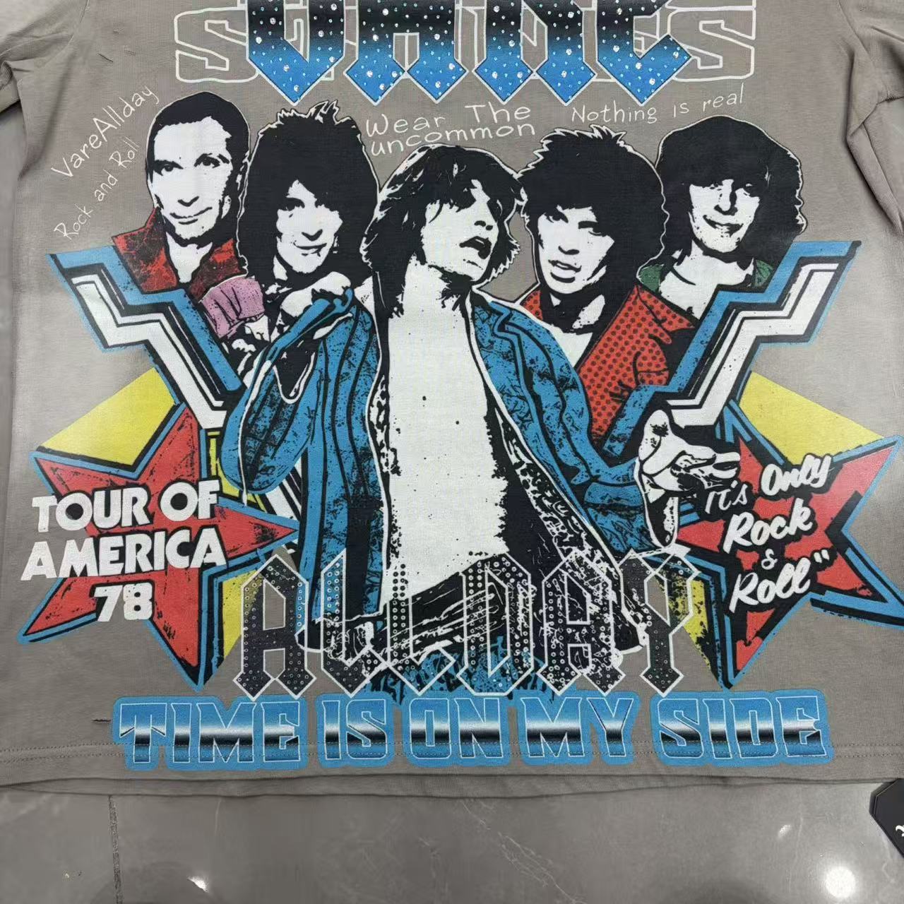 Vareallday Vintage Rock Band Tour Ringer T‑Shirt