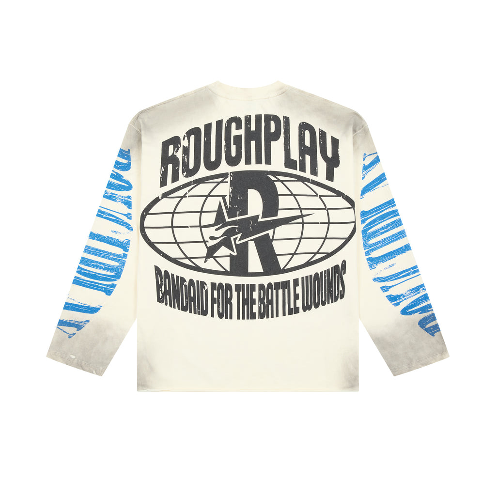 RoughPlay Sun Skeleton Nature Vintage Distressed Long Sleeve Tee