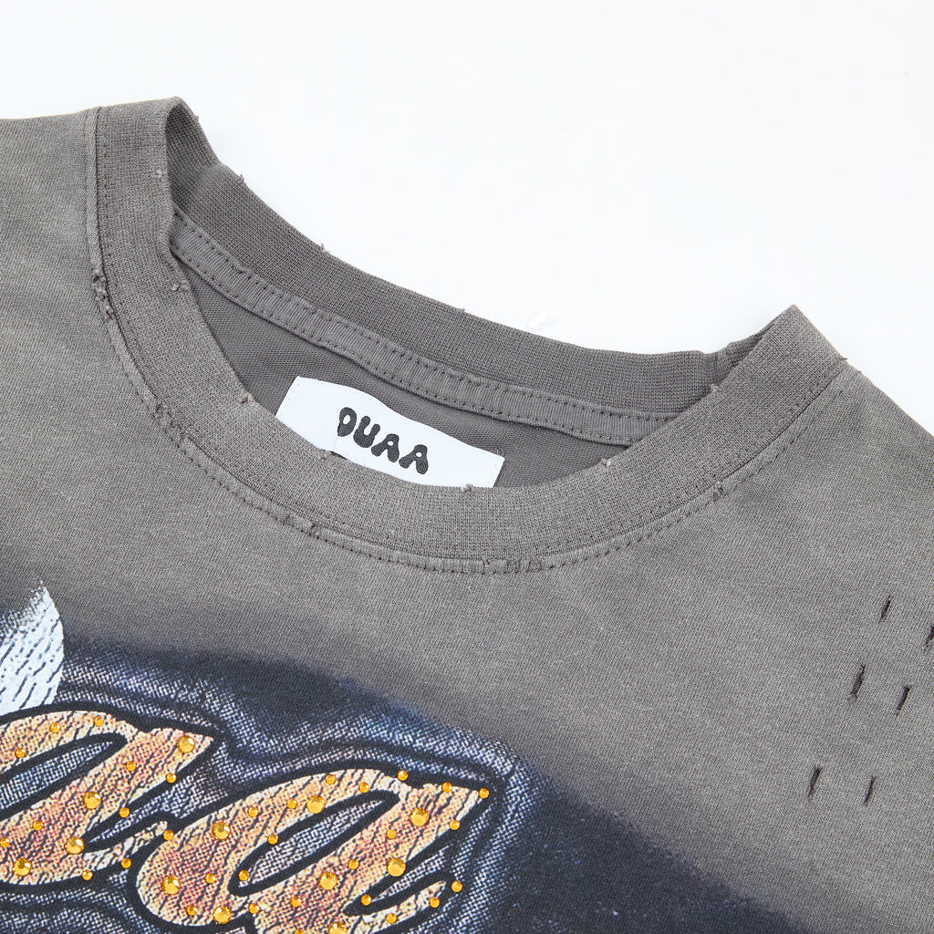 DUAA 1993 Soccer Vintage Distressed Graphic T‑Shirt