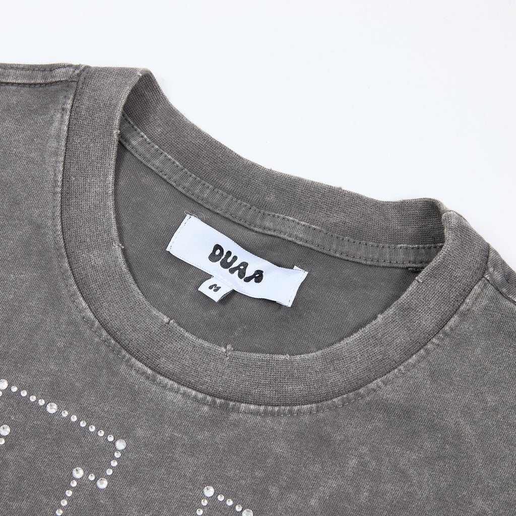 DUAA Vintage Pickup Truck Fire Graphic Oversized T‑Shirt