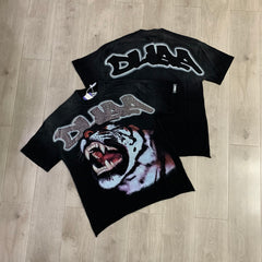 DUAA Roaring Tiger Vintage Graphic Oversized T‑Shirt