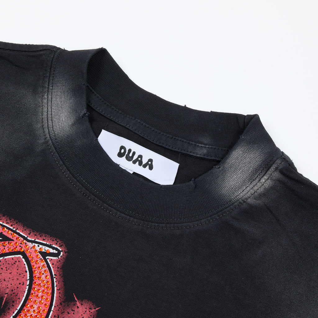 DUAA 8‑Ball Poker Fire Vintage Graphic T‑Shirt