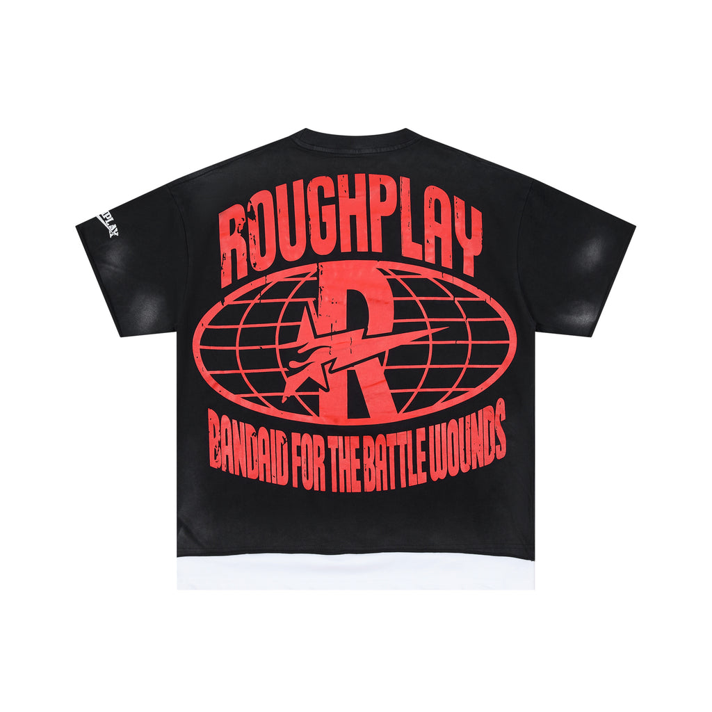 RoughPlay Skeleton Retro Car Graphic Distressed Tee
