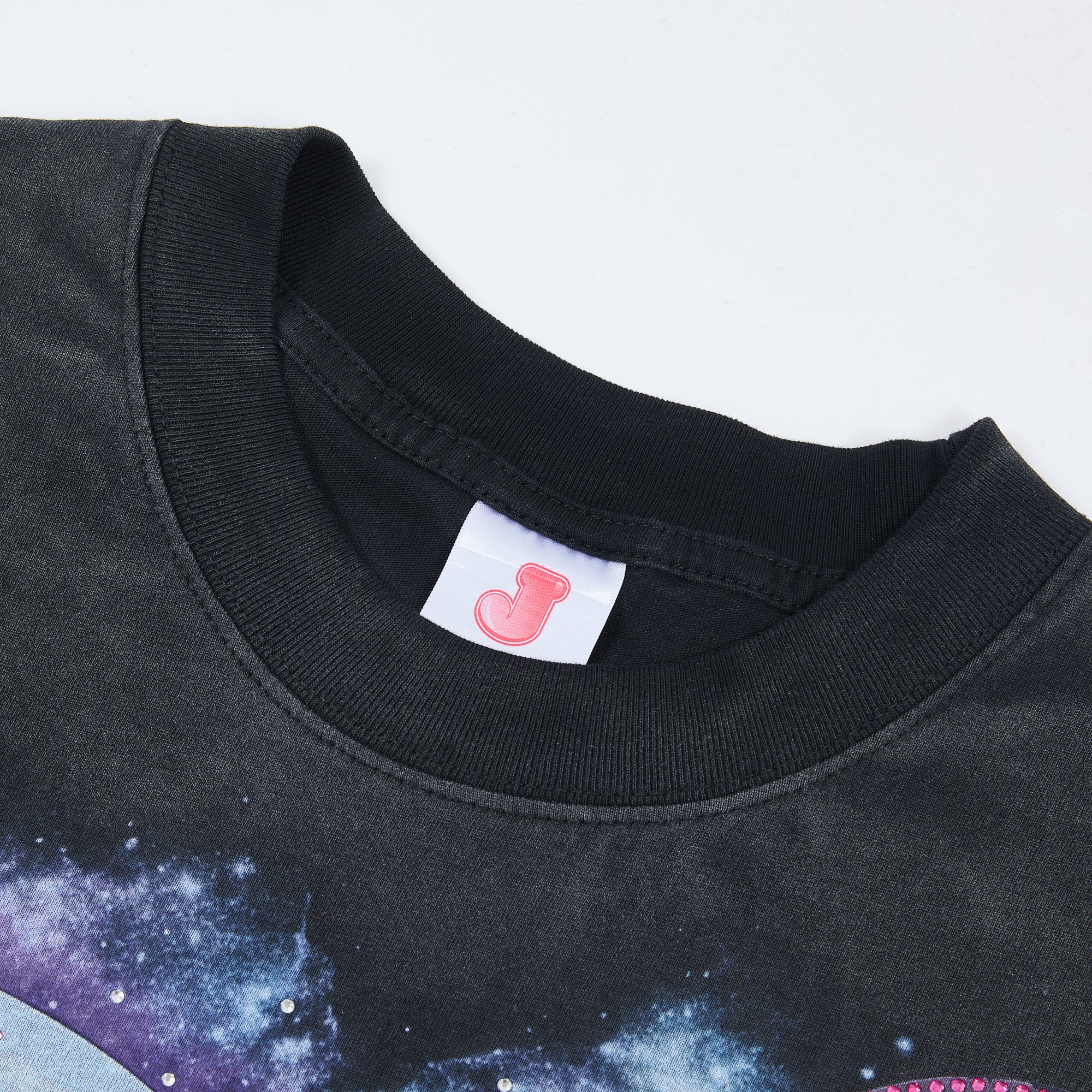 DUAA JELLYBEAN Robot Head Jelly Bean Galaxy Graphic Short Sleeve Tee