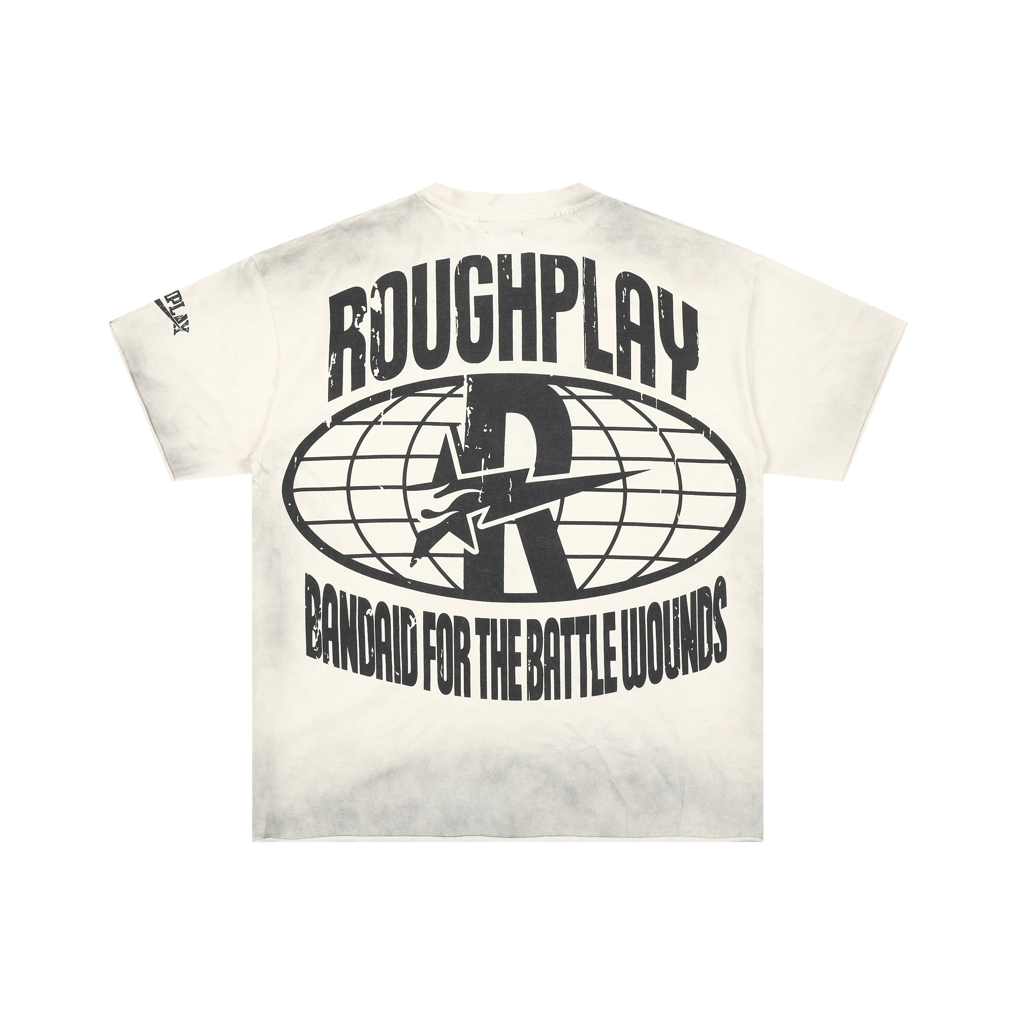 RoughPlay Cartoon Rabbit Graphic Distressed Tee