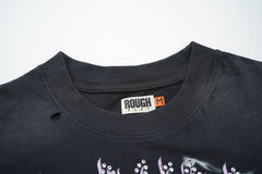 RoughPlay Dirt Bike Lightning Graphic Distressed Short‑Sleeve Tee Vintage Streetwear T‑Shirt