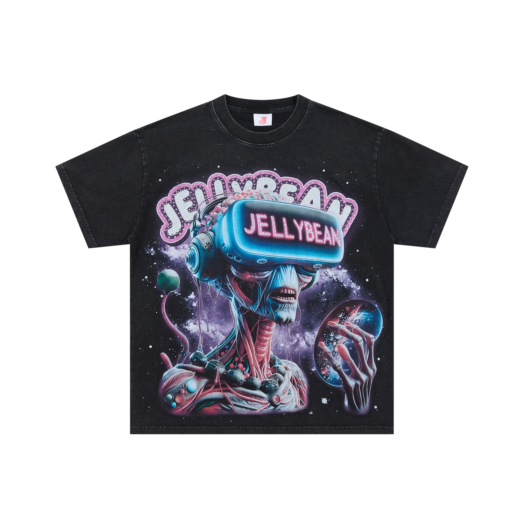 DUAA JELLYBEAN VR Alien Space Graphic Short Sleeve Tee