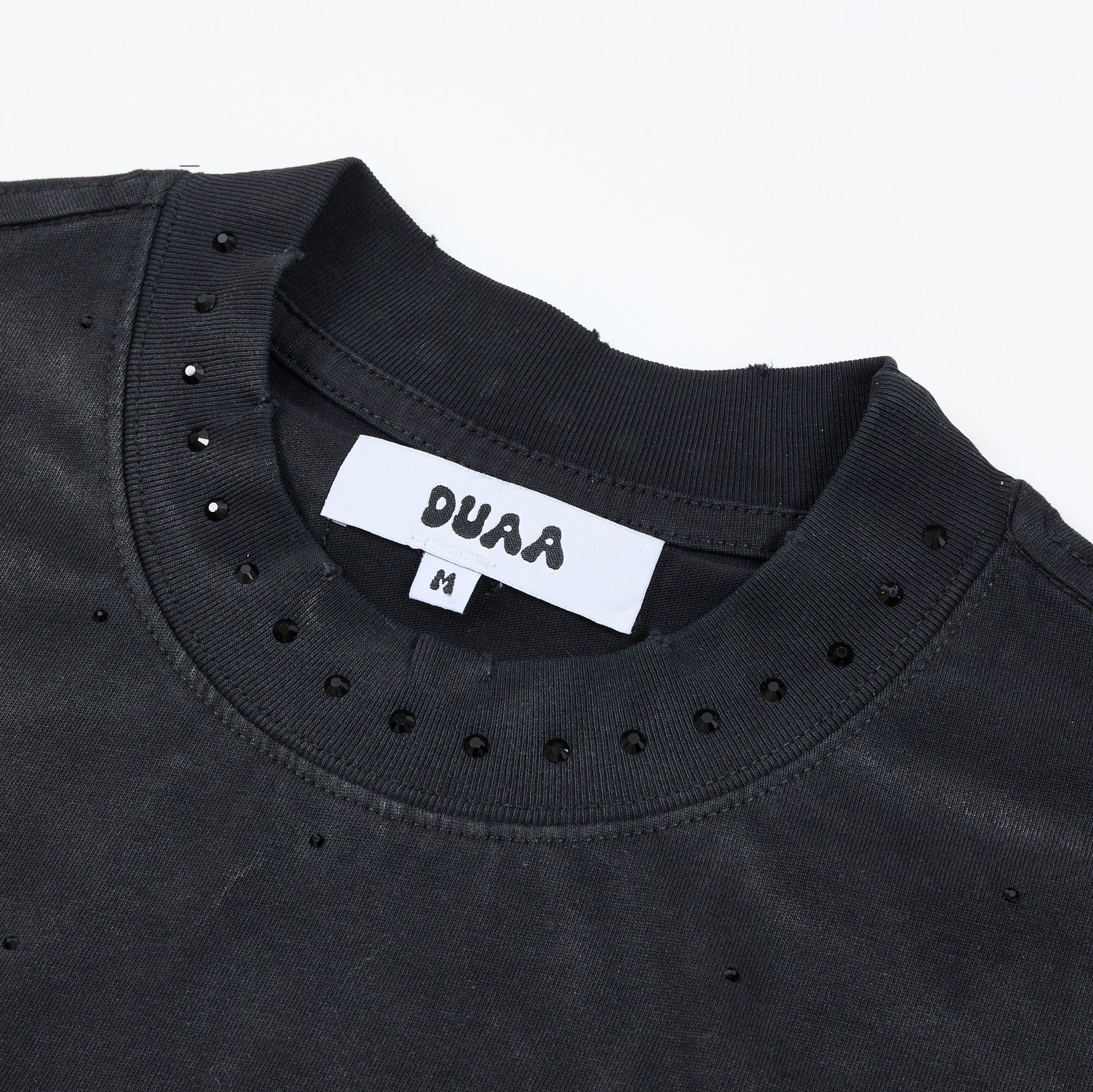 DUAA Rocket Fire Flame Vintage Washed Graphic T‑Shirt