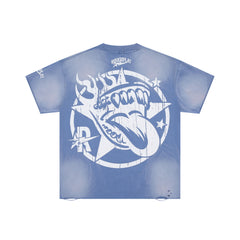RoughPlay Vintage Car Graphic Distressed Washed Tee
