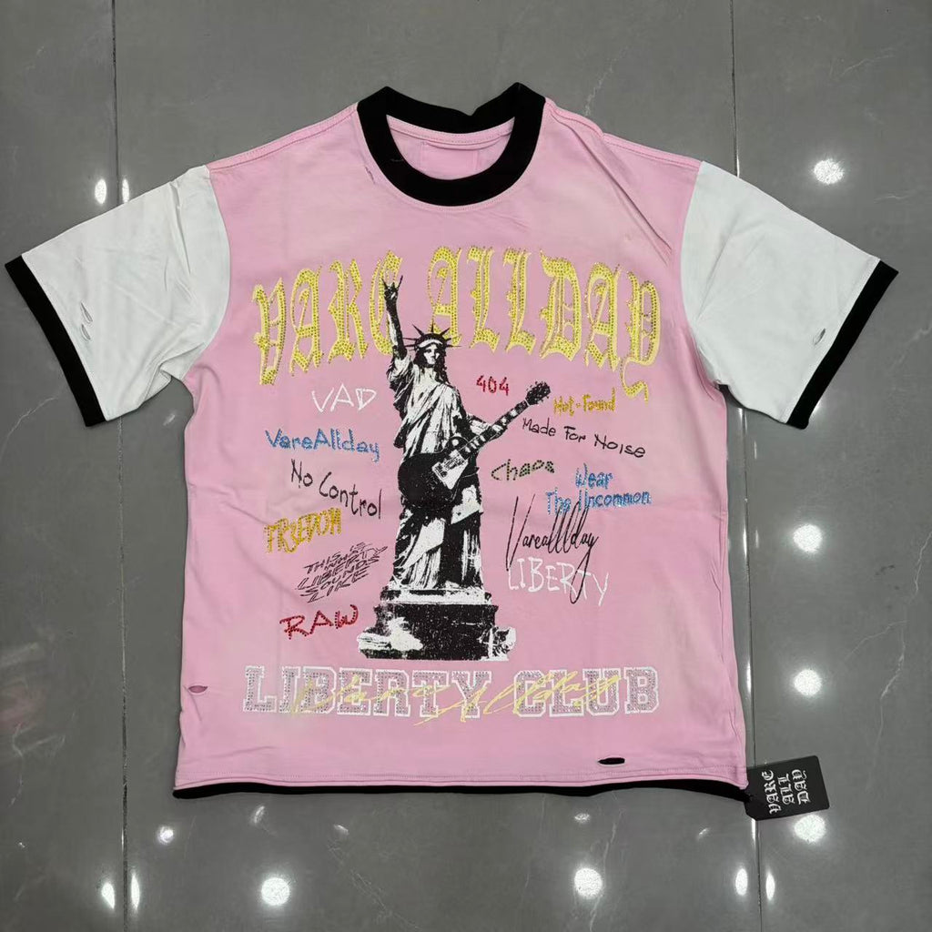 Vareallday  Statue of Liberty  Y2K Streetwear T-Shirt