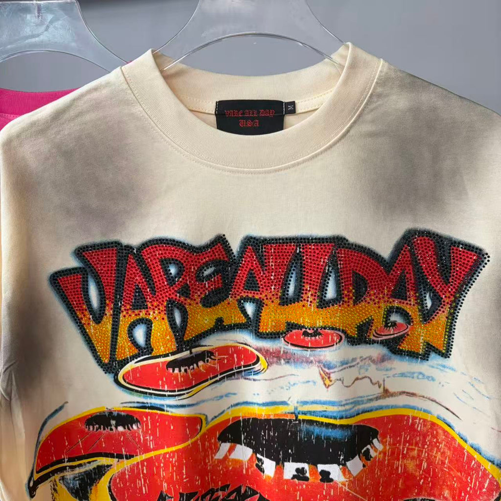 Vare All Day UFO Western Desert Vintage Washed Cropped T‑Shirt