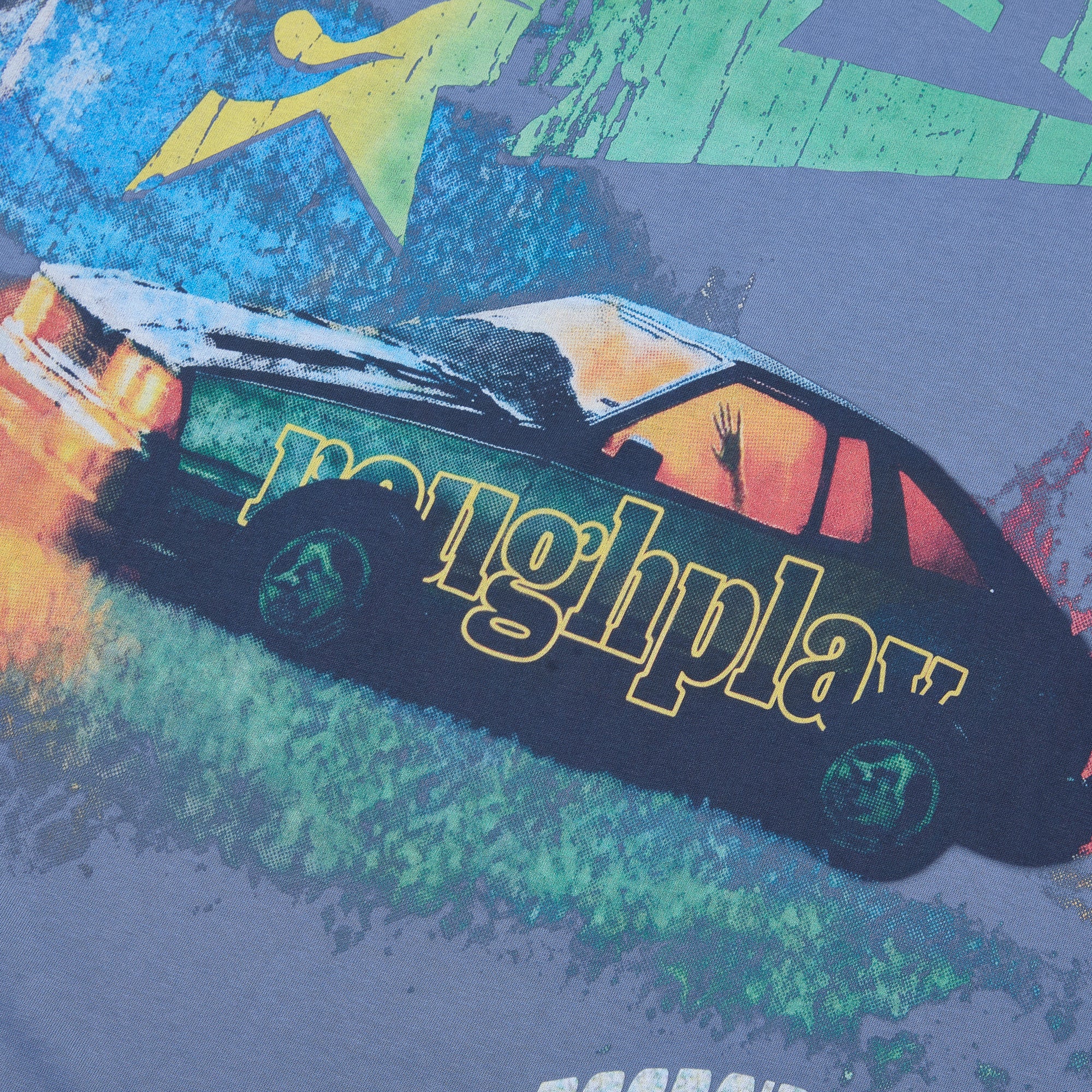 RoughPlay Vintage Car Graphic Distressed Washed Tee