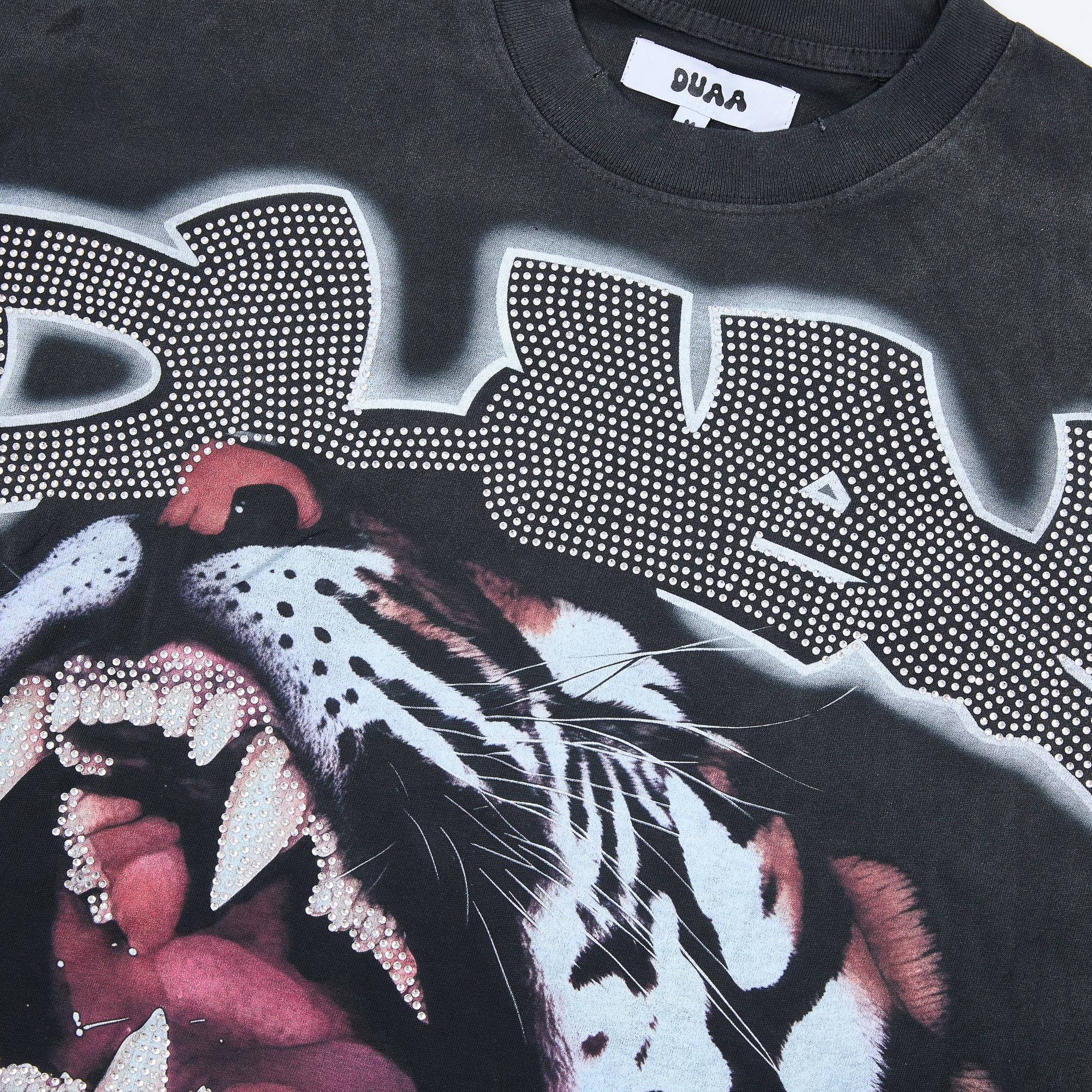 DUAA Roaring Tiger Vintage Graphic Oversized T‑Shirt