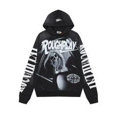 RoughPlay Skeleton Graphic Vintage Hoodie