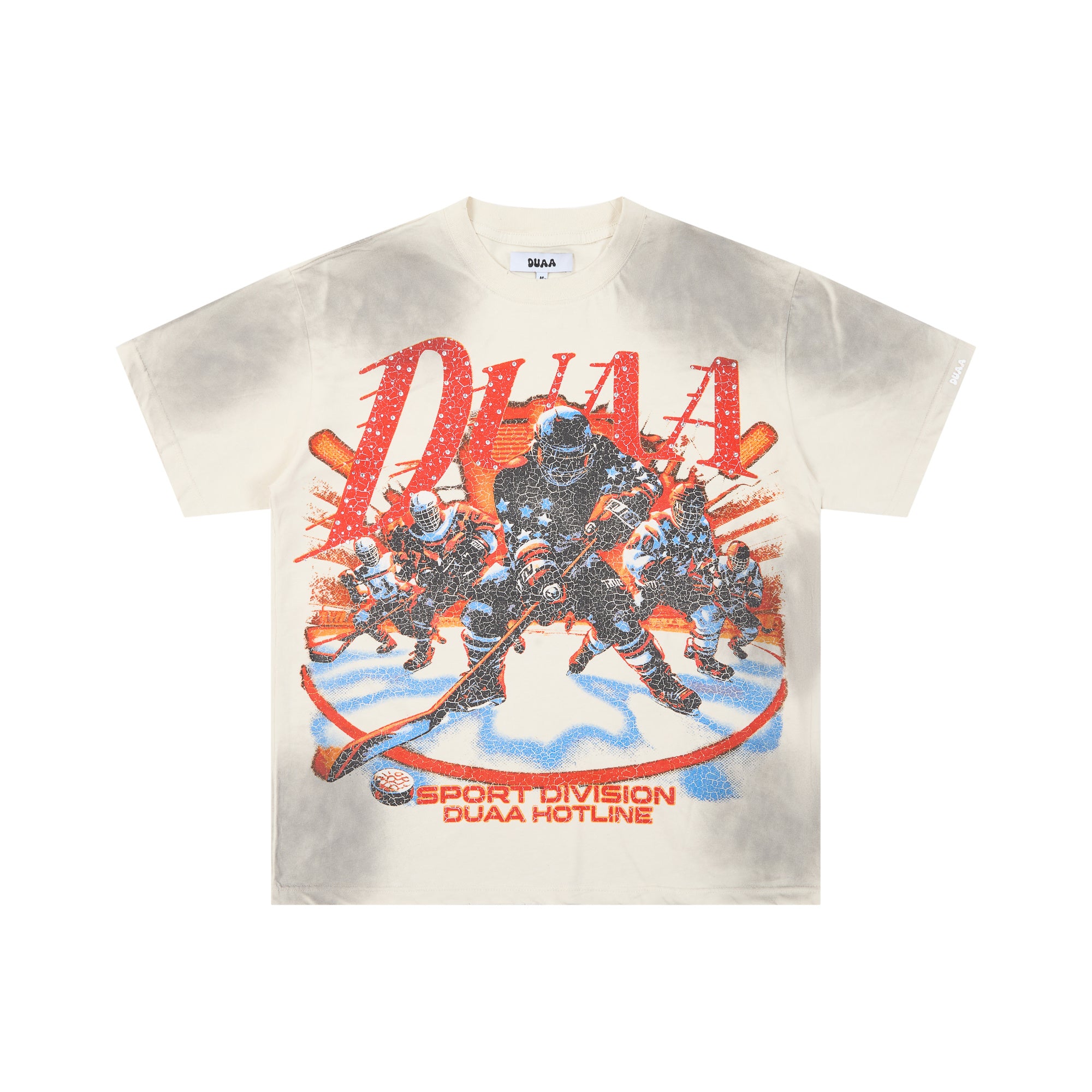 DUAA Sport Division Vintage Hockey Graphic T‑Shirt