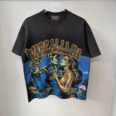 Varecallay Skull Cowboy Western Cropped T‑Shirt