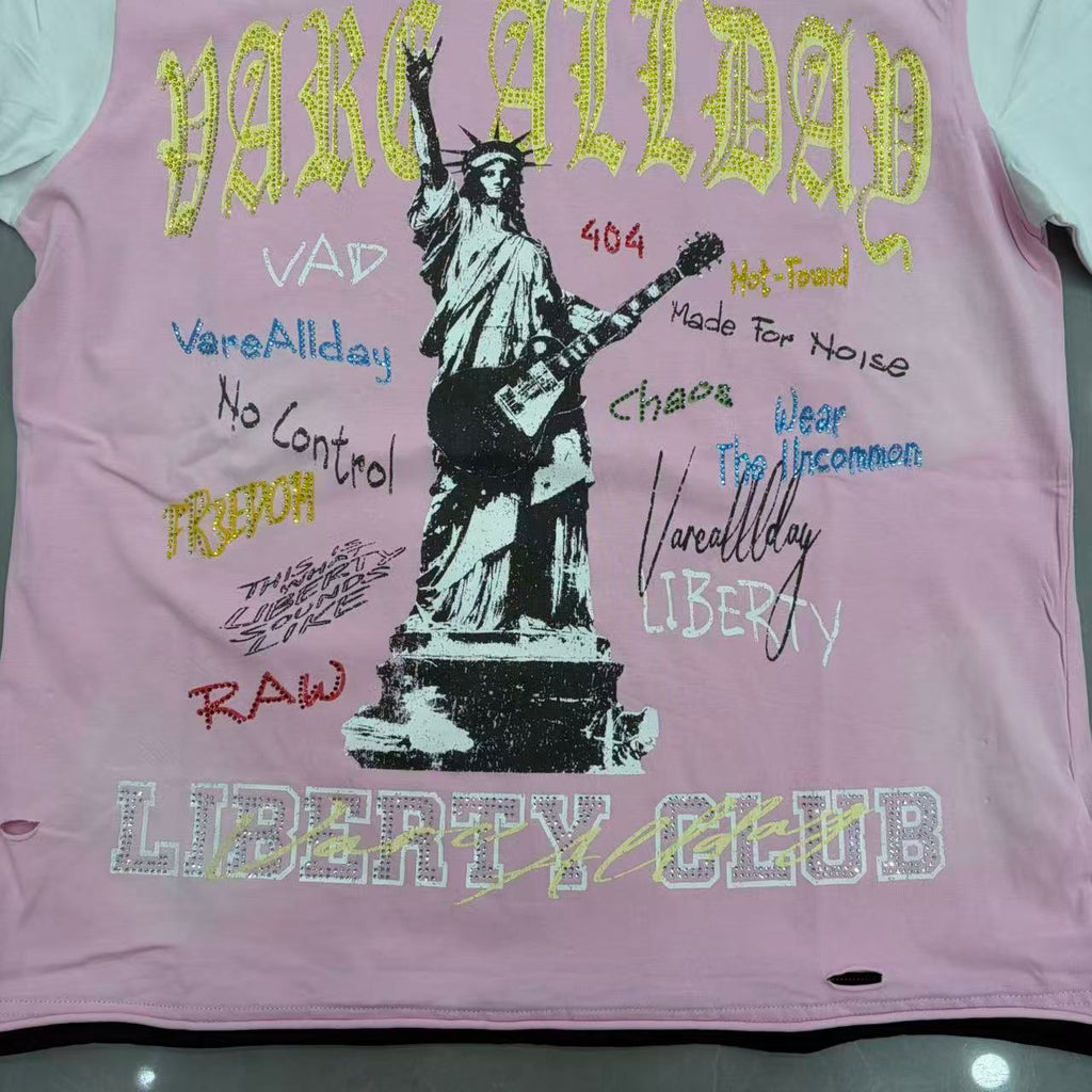 Vareallday  Statue of Liberty  Y2K Streetwear T-Shirt