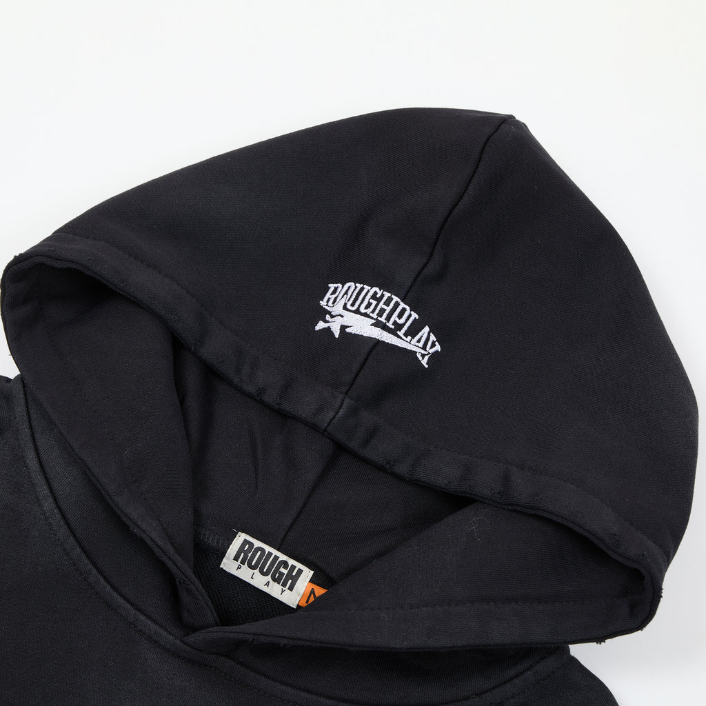 RoughPlay Flame Graphic Vintage Hoodie