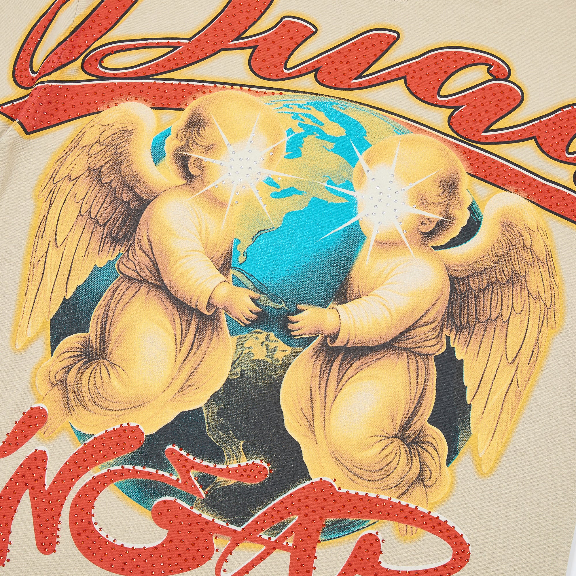 DUAA Wear Angel Earth Vintage Graphic Oversized T‑Shirt
