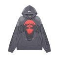 RoughPlay Red Portrait Graphic Vintage Hoodie