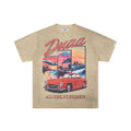 DUAA All Risk No Regrets Vintage Classic Car Graphic T‑Shirt