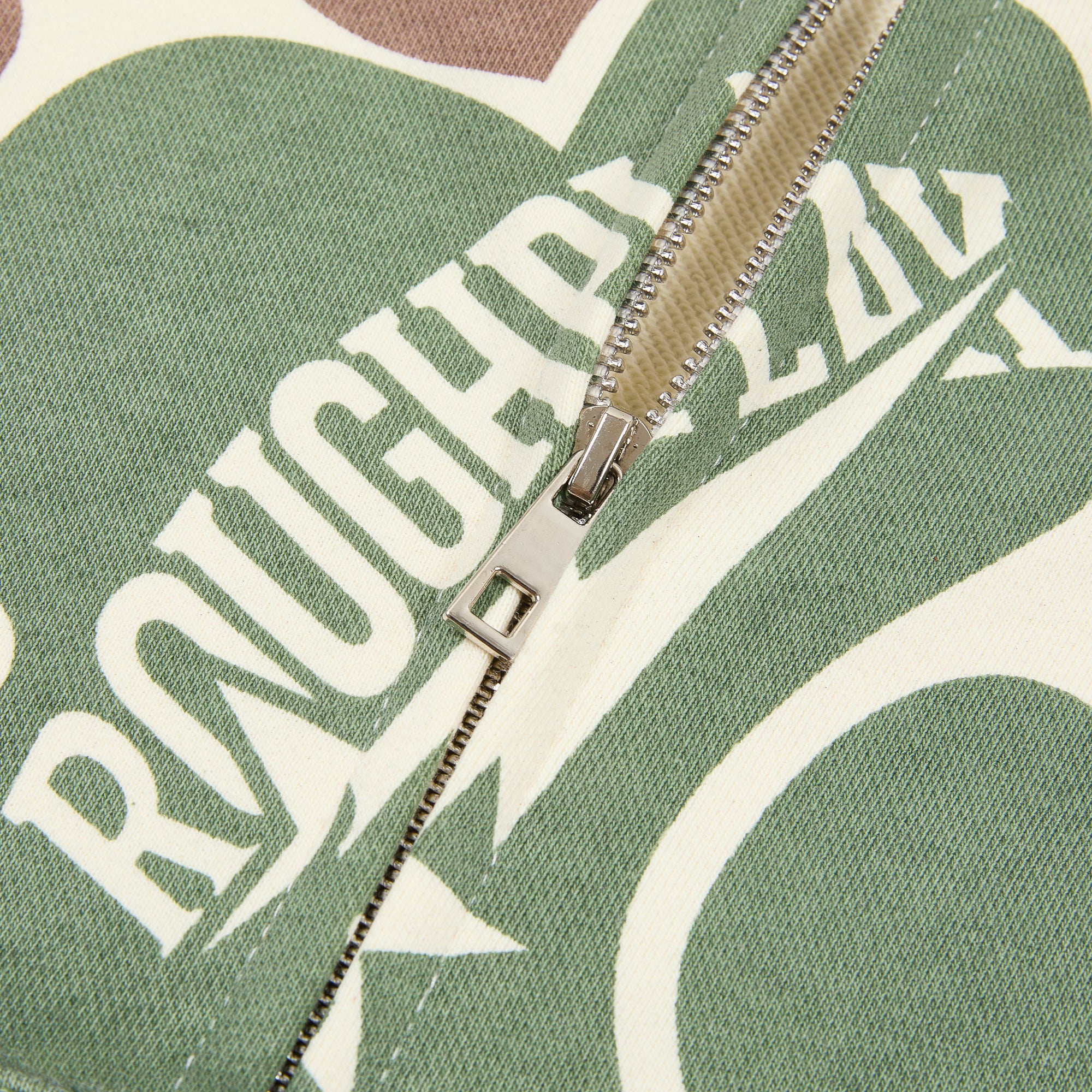 RoughPlay Camo Print Zip‑Up Vintage Hoodie
