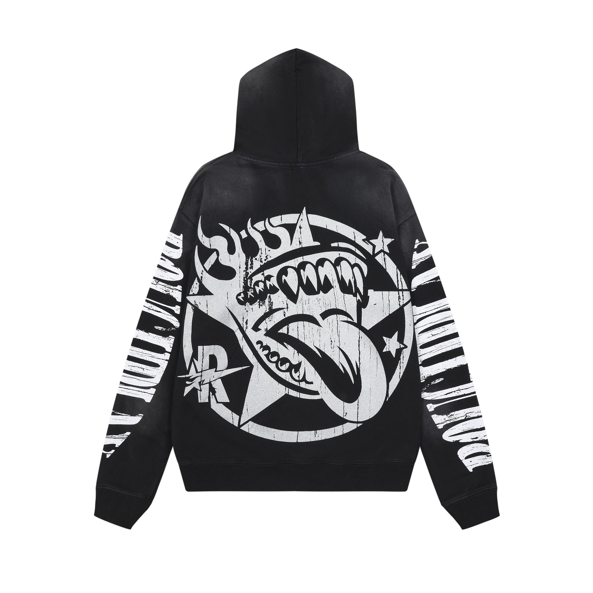 RoughPlay Skeleton Graphic Vintage Hoodie